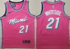 Heat #21 Hassan Whiteside Pink 2018-19 Earned Edition Nike Swingman Jersey