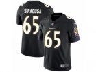 Mens Nike Baltimore Ravens #65 Nico Siragusa Black Alternate Vapor Untouchable Limited Player NFL Jersey