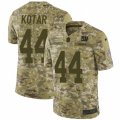Mens Nike New York Giants #44 Doug Kotar Limited Camo 2018 Salute to Service NFL Jersey