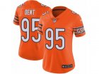 Women Nike Chicago Bears #95 Richard Dent Vapor Untouchable Limited Orange Rush NFL Jersey