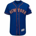 Mens New York Mets Majestic Alternate Road Blank Royal Flex Base Authentic Collection Team Jersey