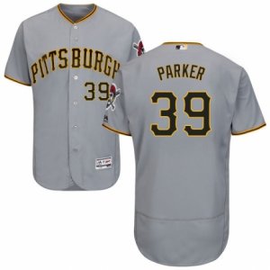Men\'s Majestic Pittsburgh Pirates #39 Dave Parker Grey Flexbase Authentic Collection MLB Jersey