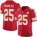 Nike Kansas City Chiefs #25 Jamaal Charles Red Mens Stitched NFL Limited Rush Jersey