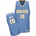 Mens Adidas Denver Nuggets #15 Nikola Jokic Swingman Light Blue Road NBA Jersey