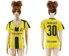 Womens Dortmund #30 Passlack Home Soccer Club Jersey