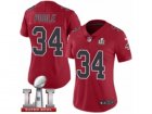 Womens Nike Atlanta Falcons #34 Brian Poole Limited Red Rush Super Bowl LI 51 NFL Jersey