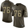 Mens Nike Indianapolis Colts #76 Joe Reitz Limited Green Salute to Service NFL Jersey