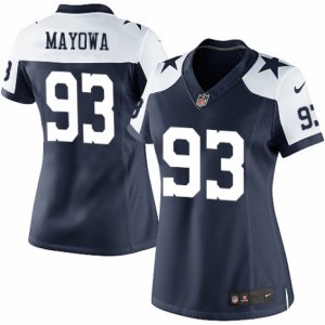 Women\'s Nike Dallas Cowboys #93 Benson Mayowa Limited Navy Blue Throwback Alternate NFL Jersey
