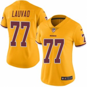 Women\'s Nike Washington Redskins #77 Shawn Lauvao Limited Gold Rush NFL Jersey