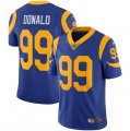 Nike Rams #99 Aaron Donald Royal 100th Season Vapor Untouchable Limited