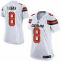 Womens Nike Cleveland Browns #8 Kevin Hogan Limited White NFL Jersey