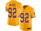 Mens Nike Washington Redskins #92 Stacy McGee Limited Gold Rush NFL Jersey