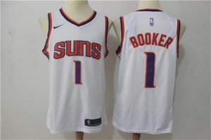 Suns #1 Devin Booker White Nike Swingman Jersey