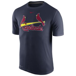 MLB Men\'s St. Louis Cardinals Authentic Collection Legend T-Shirt - Navy