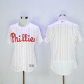 Philadelphia Phillies Blank White(Red Strip) Flexbase Authentic Collection Stitched Baseball Jersey