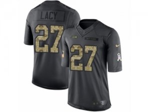 Mens Nike Seattle Seahawks #27 Eddie Lacy Limited Black 2016 Salute to Service NFL Jersey