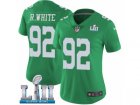 Women Nike Philadelphia Eagles #92 Reggie White Limited Green Rush Vapor Untouchable Super Bowl LII NFL Jersey