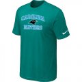 Carolina Panthers Heart & Soul Green T-Shirt