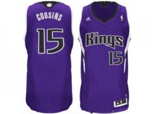 nba Sacramento Kings #15 DeMarcus Cousins purple Revolution 30 Jersey