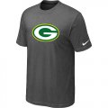 Green Bay Packers Sideline Legend Authentic Logo T-Shirt Dark grey