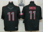 2013 Super Bowl XLVII NEW San Francisco 49ers 11 Alex Smith Black Jerseys (Impact Limited)