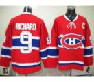 nhl montreal canadiens #9 richard red