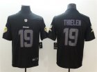 Nike Vikings #19 Adam Thielen Black Vapor Impact Limited Jersey