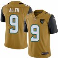 Mens Nike Jacksonville Jaguars #9 Brandon Allen Limited Gold Rush NFL Jersey