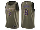 Men Nike Los Angeles Lakers #8 Kobe Bryant Green Salute to Service NBA Swingman Jersey