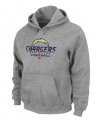 San Diego Charger Critical Victory Pullover Hoodie Grey