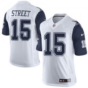 Nike Dallas Cowboys #15 Devin Street White Rush Jerseys(Limited)