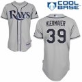 Mens Majestic Tampa Bay Rays #39 Kevin Kiermaier Replica Grey Road Cool Base MLB Jersey