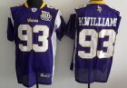 Minnesota Vikings #93 Kevin Williams Purple[50th patch]