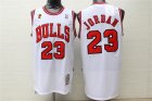 Chicago Bulls #23 Michael Jordan White 1995-96 Champions Hardwood Classics Jersey