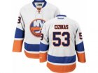 Mens Reebok New York Islanders #53 Casey Cizikas Authentic White Away NHL Jersey