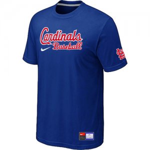 St. Louis Cardinals Blue Nike Short Sleeve Practice T-Shirt