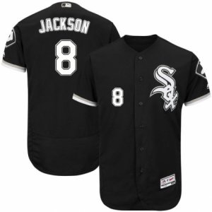 Men\'s Majestic Chicago White Sox #8 Bo Jackson Black Flexbase Authentic Collection MLB Jersey