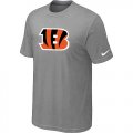 Cincinnati Bengals Sideline Legend Authentic Logo T-Shirt Light grey