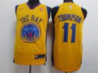 Warriors #11 Klay Thompson Gold City Edition Authentic Jersey