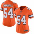 Women's Nike Denver Broncos #54 Brandon Marshall Limited Orange Rush NFL Jersey