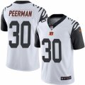 Mens Nike Cincinnati Bengals #30 Cedric Peerman Limited White Rush NFL Jersey