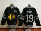Blackhawks #19 Jonathan Toews Black 1917-2017 100th Anniversary Adidas Jersey