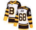 Mens Adidas Boston Bruins #68 Jaromir Jagr Authentic White 2019 Winter Classic NHL Jersey