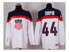 2014 winter olympics nhl jerseys #44 orpik white USA