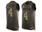Nike Tennessee Titans #4 Ryan Succop Limited Green Salute to Service Tank Top NFL Jersey