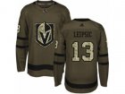 Adidas Vegas Golden Knights #13 Brendan Leipsic Authentic Green Salute to Service NHL Jersey