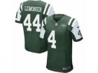 Mens Nike New York Jets #44 Corey Lemonier Elite Green Team Color NFL Jersey