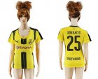 Womens Dortmund #25 Sokratis Home Soccer Club Jersey