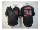 mlb jerseys washington nationals #34 harper black[fashion]