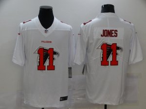 Mens Atlanta Falcons #11 Julio Jones White 2020 Shadow Logo Vapor